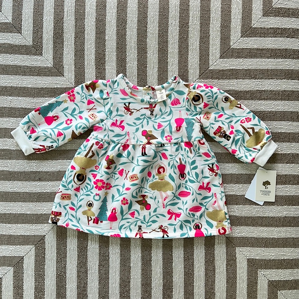 Tucker + Tate Baby Girl Long Sleeve Sweatshirt Dress